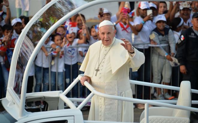 Papa Francisco arranca su primer día en Panamá